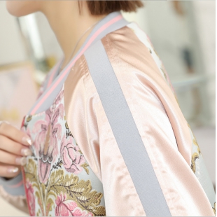 实拍刺绣小清新棒球服女春秋夹克短外套女春秋短款韩版新款 2件