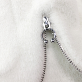 秋冬新款毛呢外套韩版修身西装领加厚黄金貂绒呢子大衣T3002